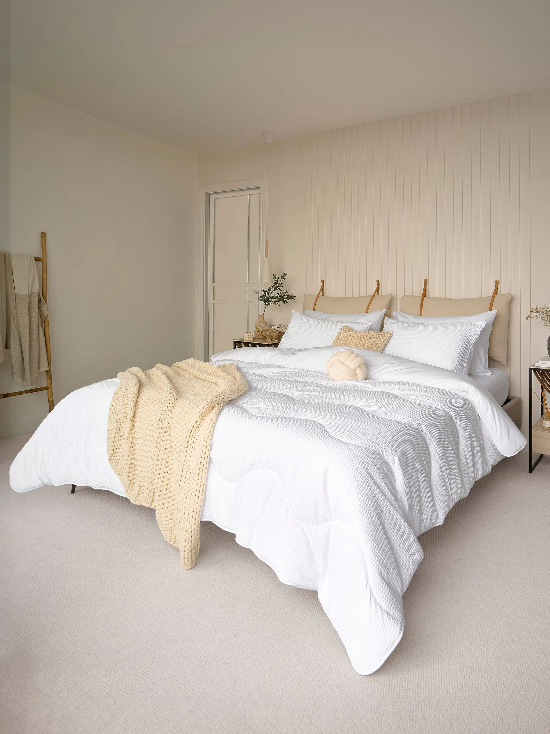 Night Lark Cotton Waffle 10.5 Tog Coverless Duvet