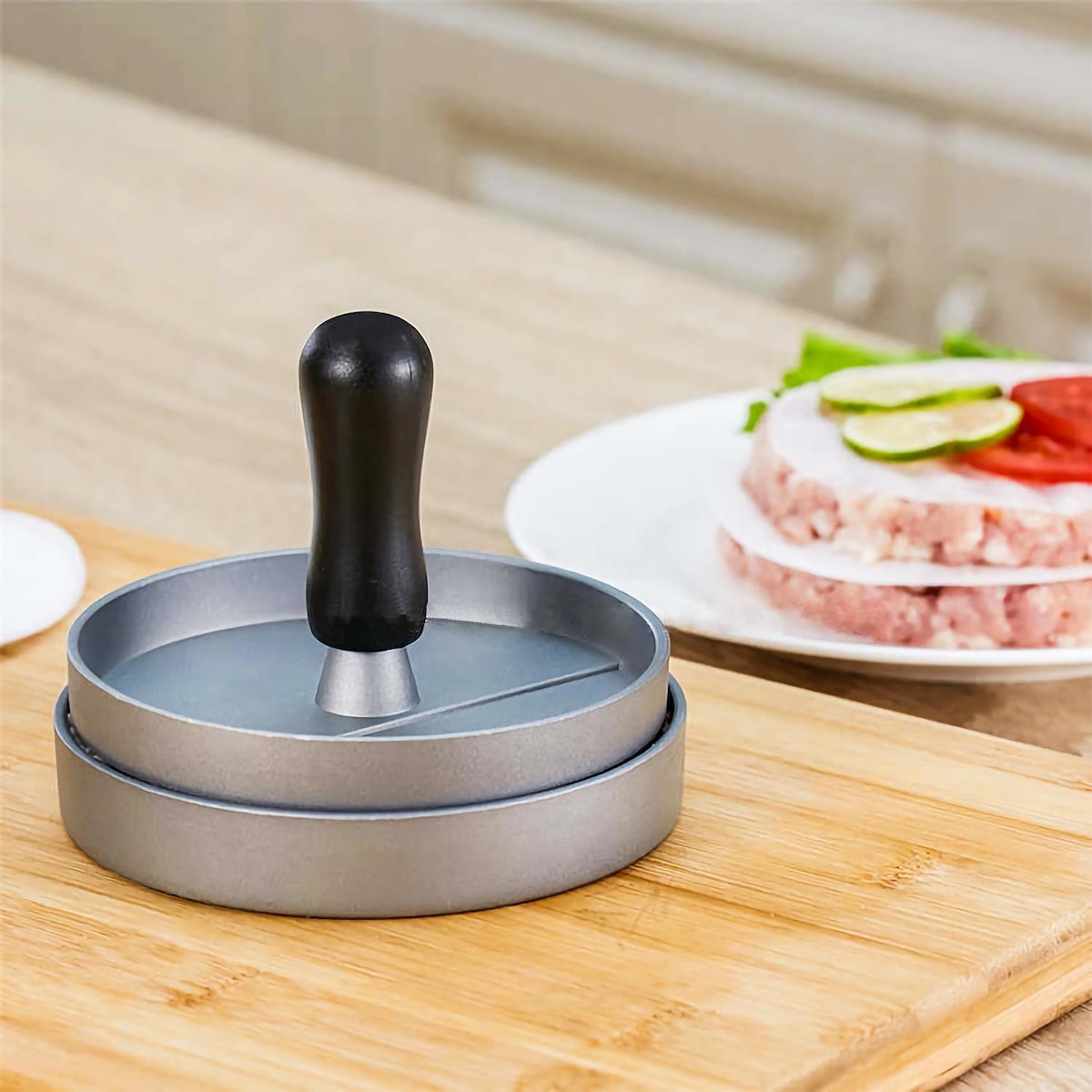 Press for Hamburgere 11.5 cm diameter (grå)