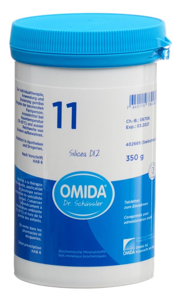 Omida Nr11 Silicea 12 D<br>350 g, Dose, Tablette
