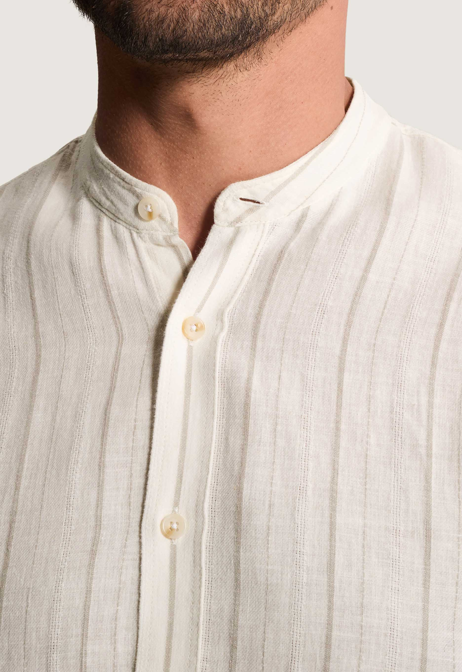 Cast Iron Twill Slub Stripe Overhemd