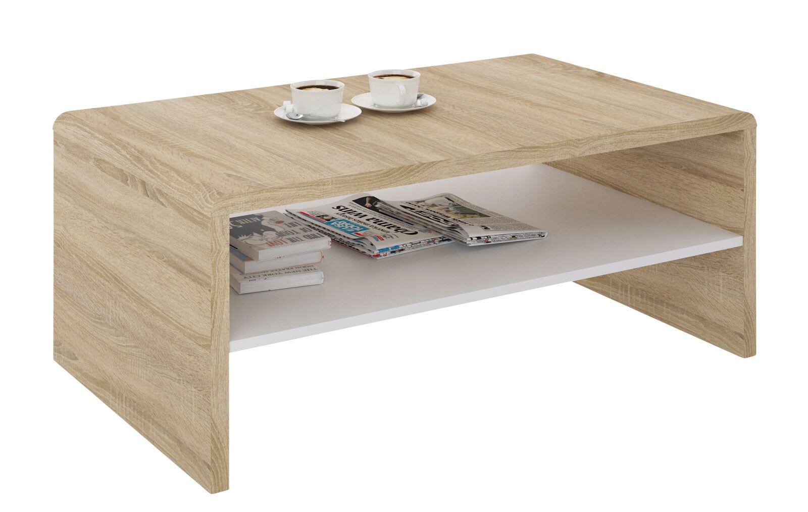 Couchtisch Cala Luna Eiche sägerau Nachbildung ca. 100 x 40 x 59 cm