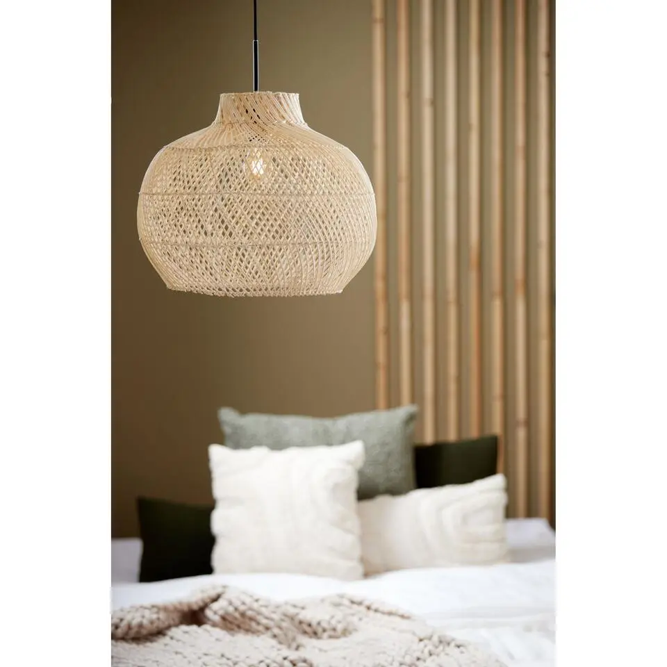 Light & Living Charita rotan E27 naturel hanglamp
