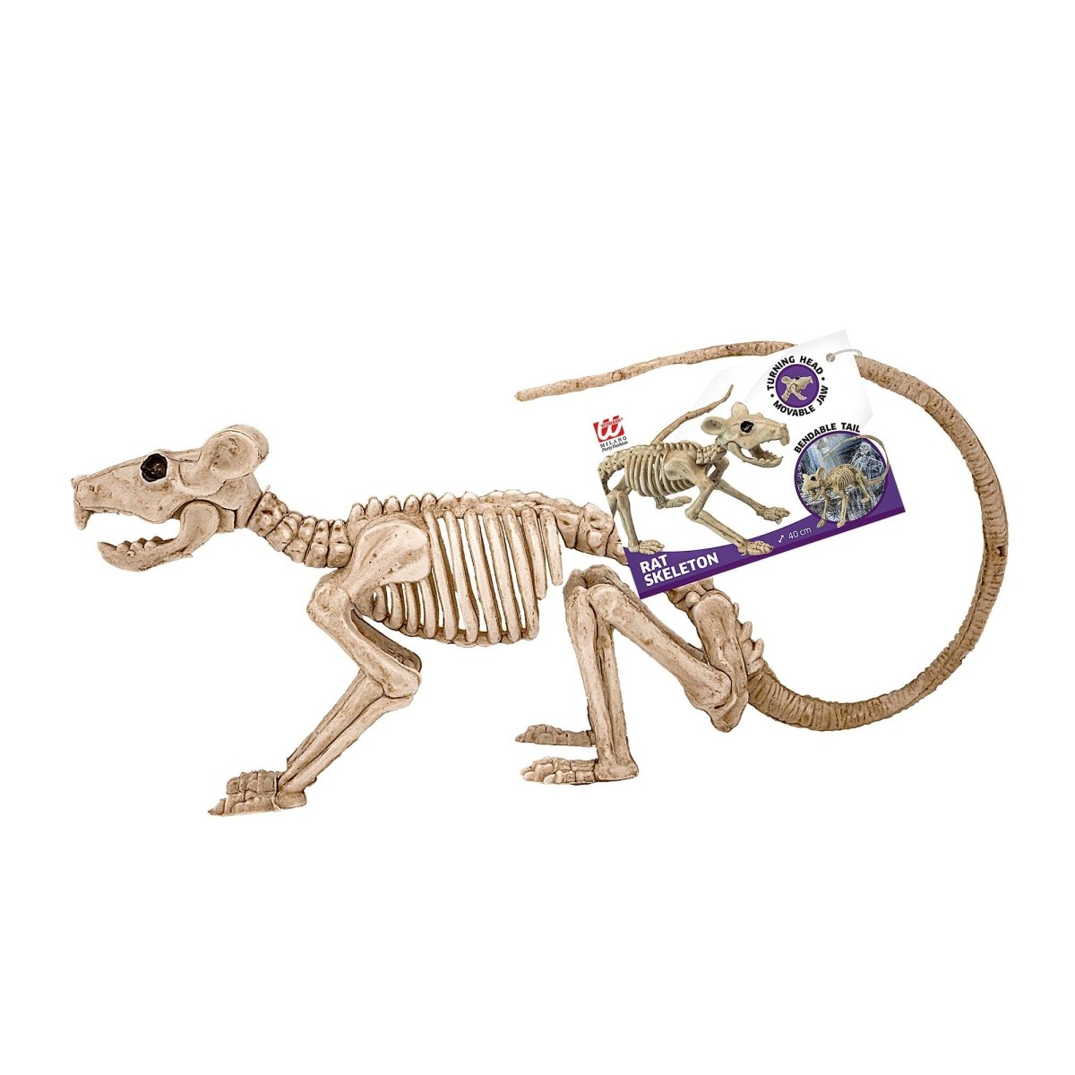 Halloween Skelet Rat 40cm