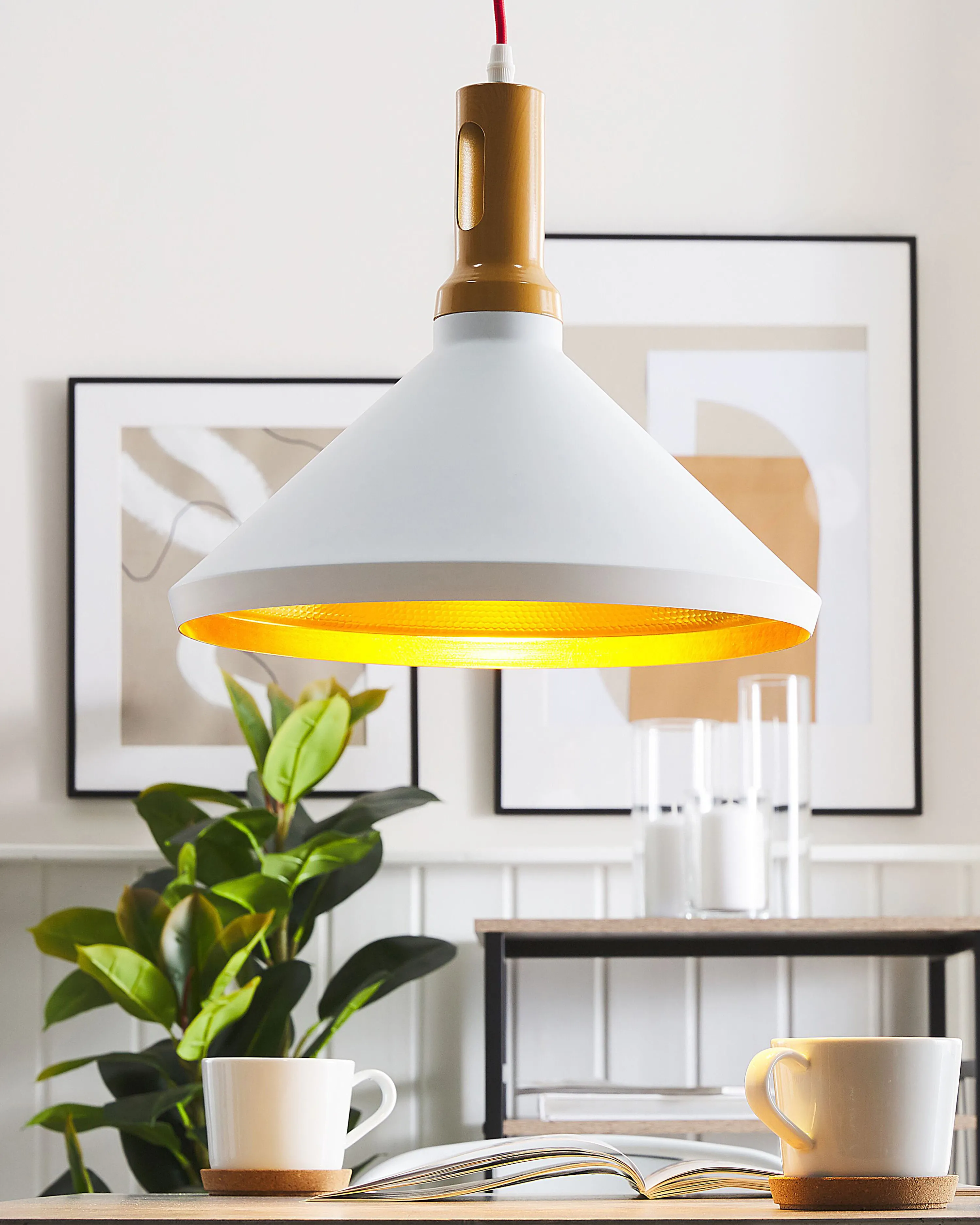 Hanglamp LIARD Metaal Wit