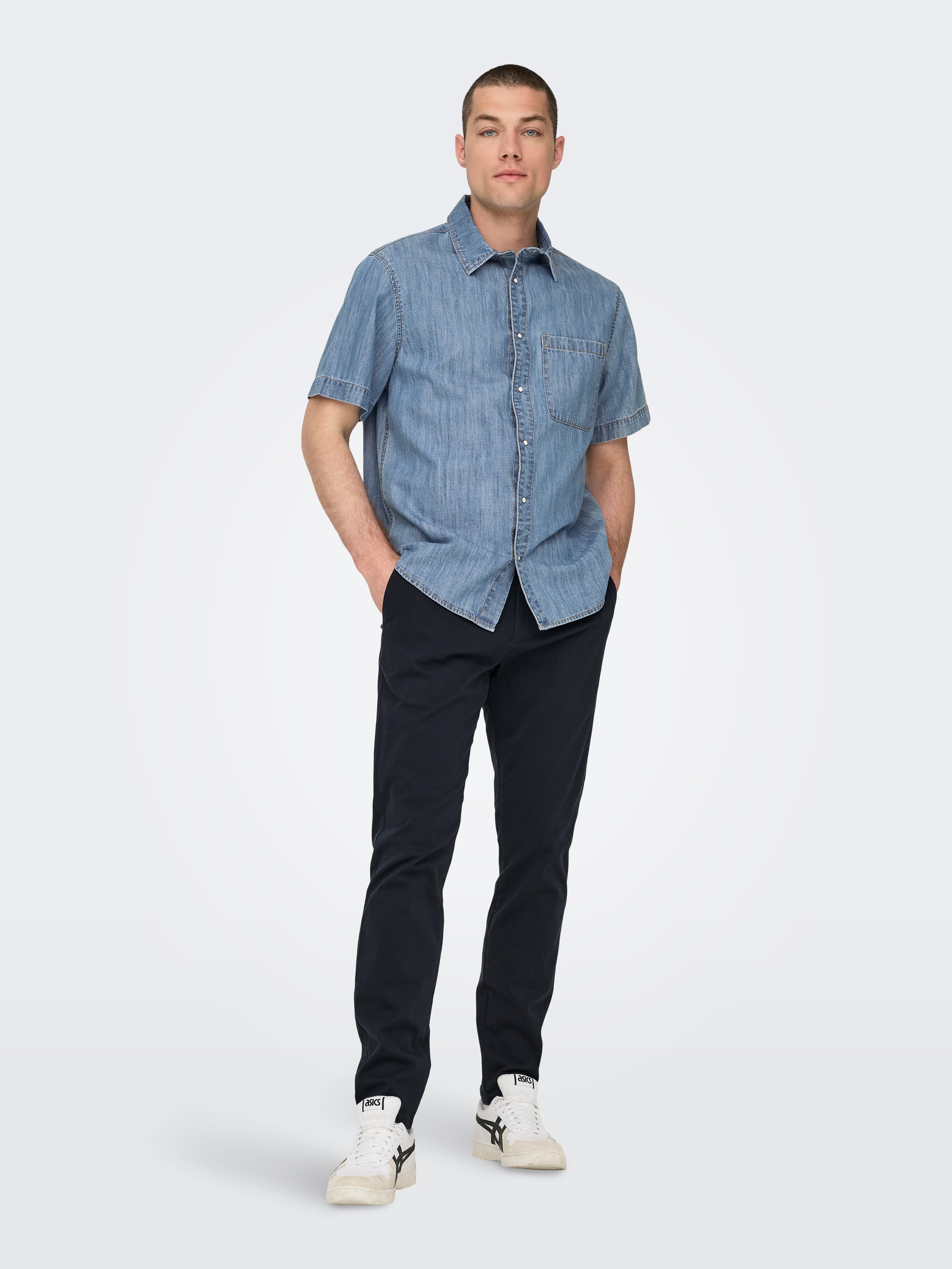 ONSCAM Verjüngt Chino Hose Dark Navy