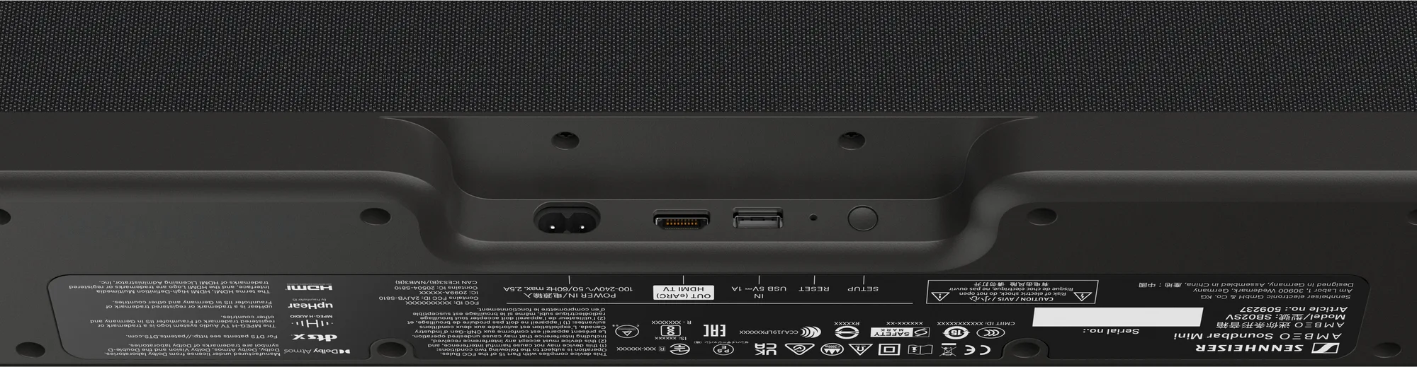 Sennheiser Ambeo SoundBar Mini   Ambeo Sub Barres de son