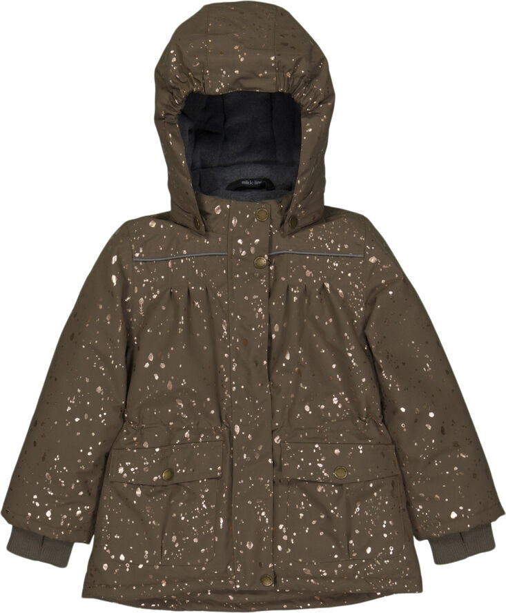 Mikk-Line Polyester Girls Jacket - Glitter Chocolate chip