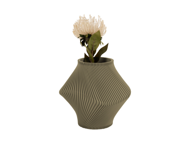 Vase Twisted Rib PT4292BK Black