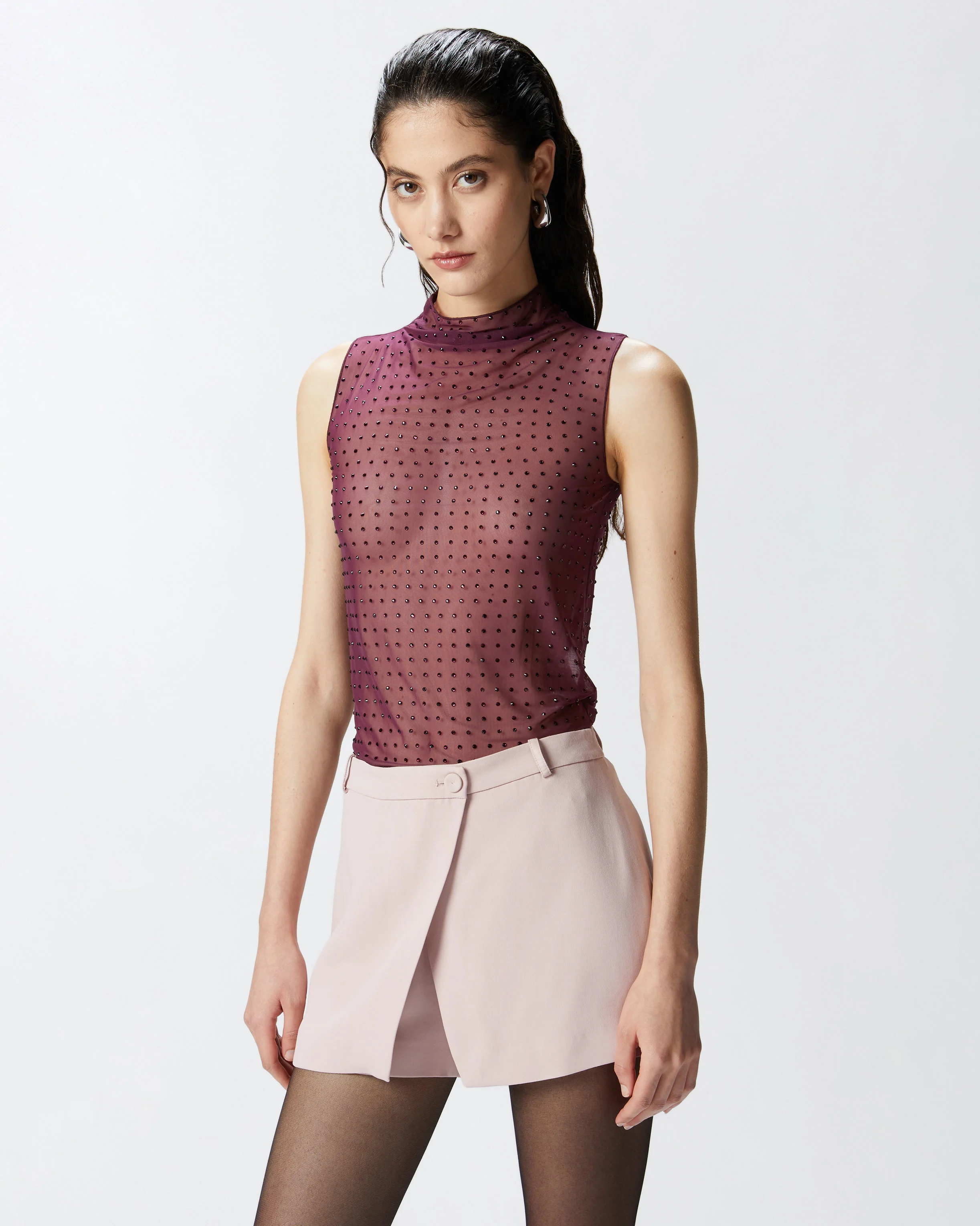Top sans manches | Rouge