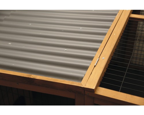 KERBL buitenverblijf met kunststof dak 220x115x75 cm