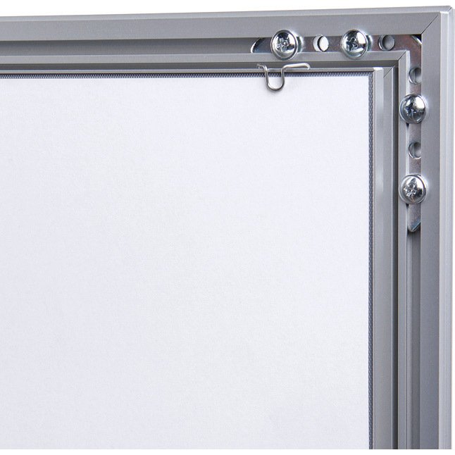 Porte affiche verrouillable Economy cadre aluminium