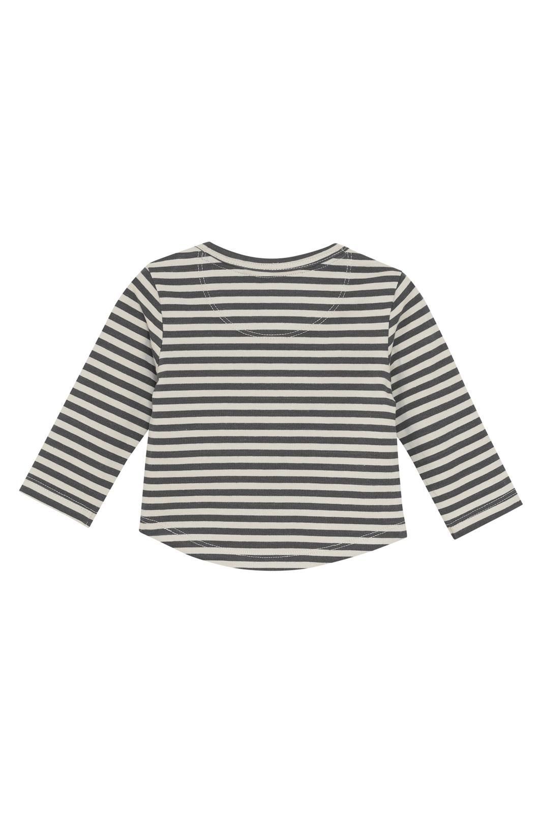 Noppies Baby Longsleeve Superior - Stripe Pattern Dark Grey