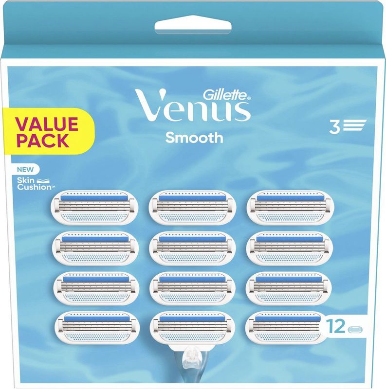 Gillette - Venus Scheermesjes - Smooth - 12 Navulmesjes