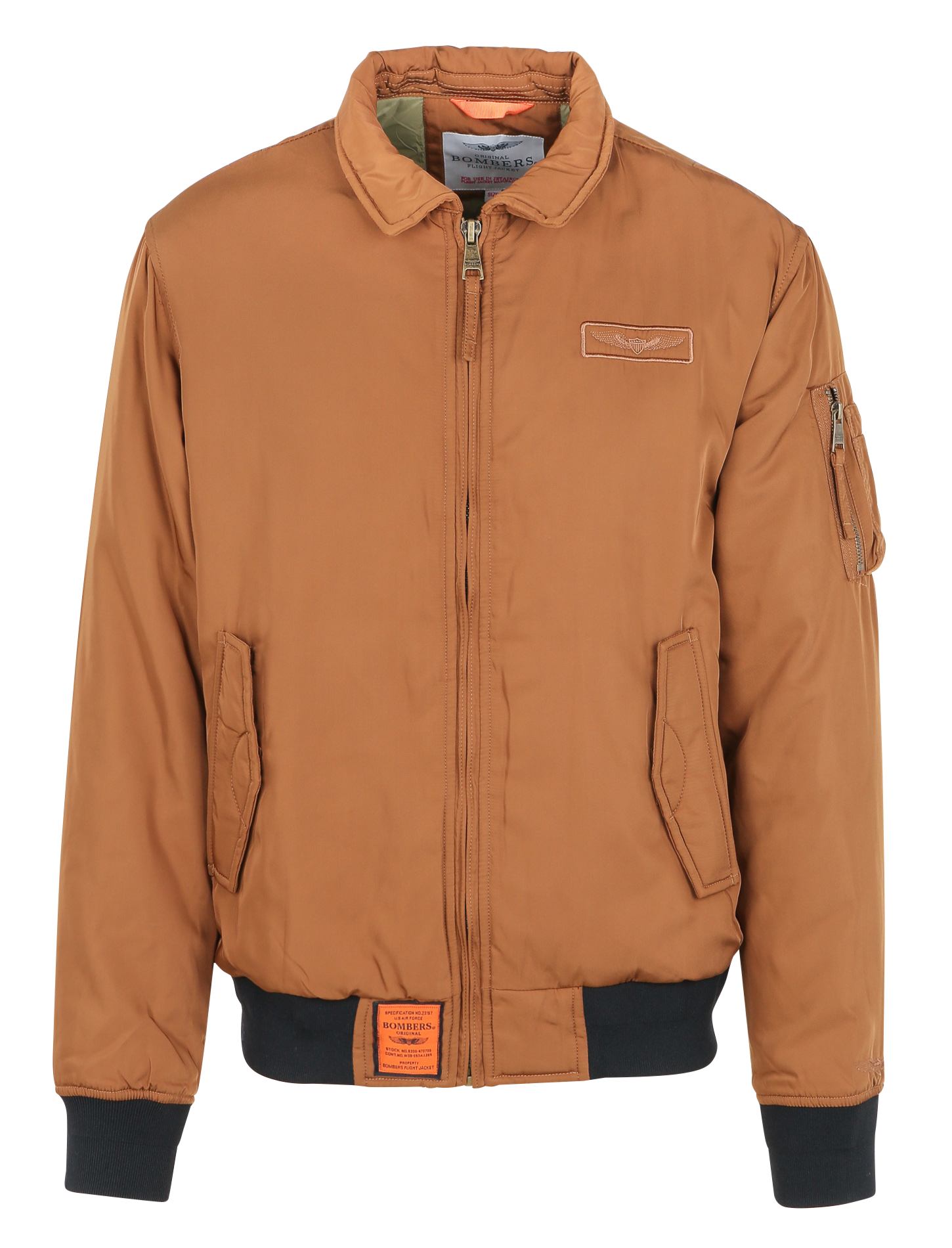 CORNELL - Blouson col à revers droit | Marron