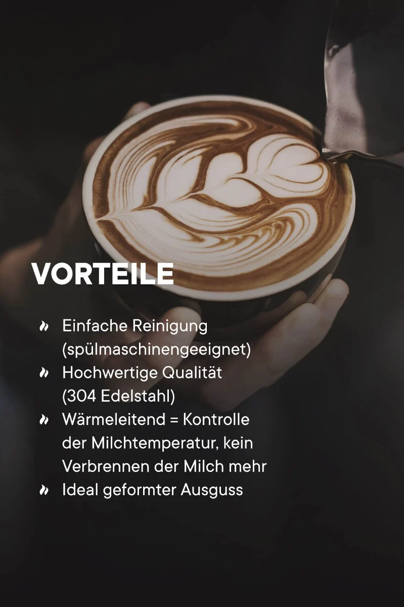 roastmarket Milchkännchen Set Edelstahl