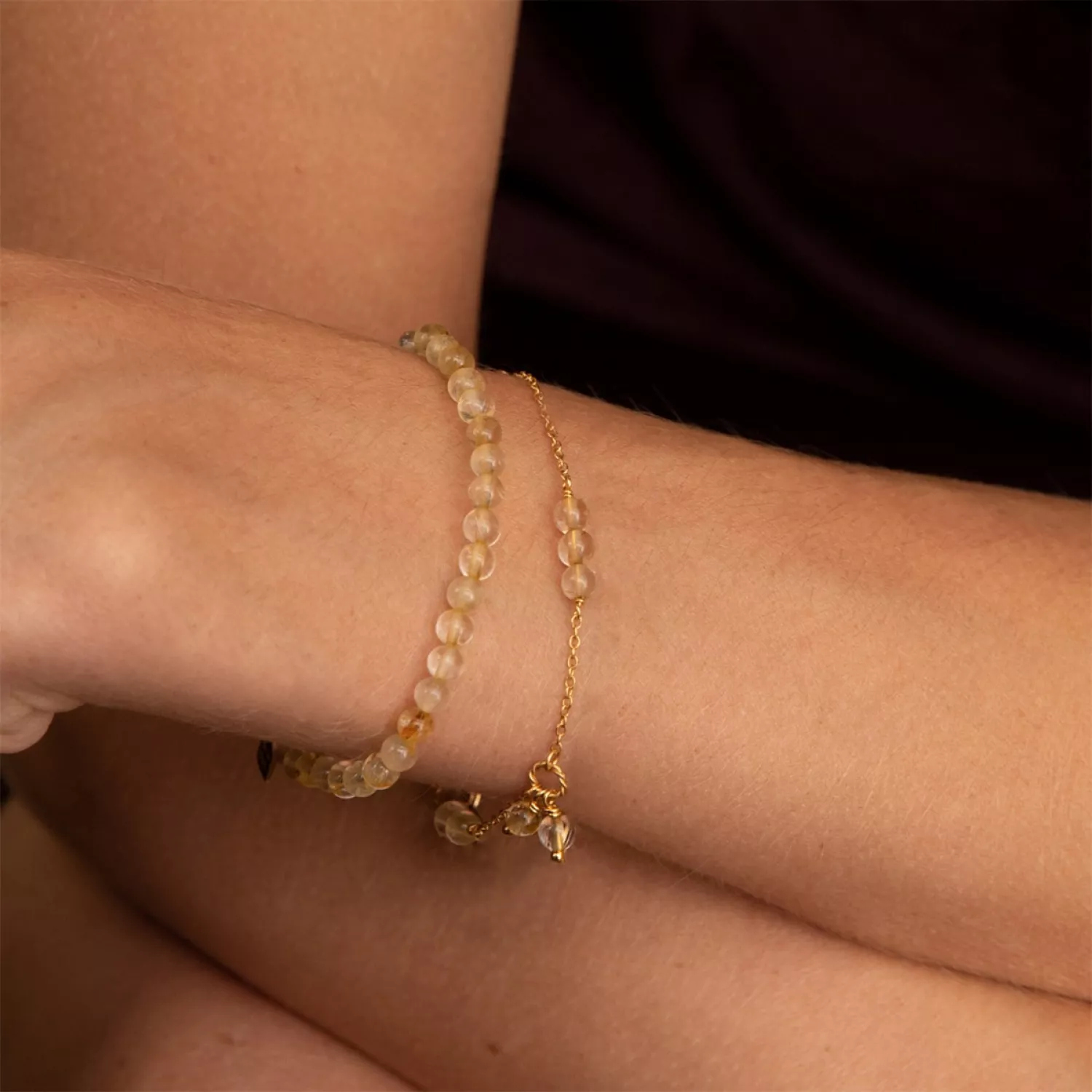 Carré Armbånd 18 kt. Forgyldt Sølv FB 4364 GRT 16+1,5+1,5cm