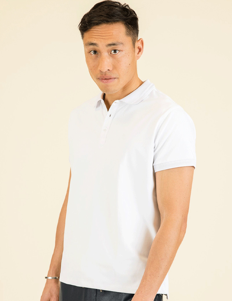 HBT ROCK POLO BLANC