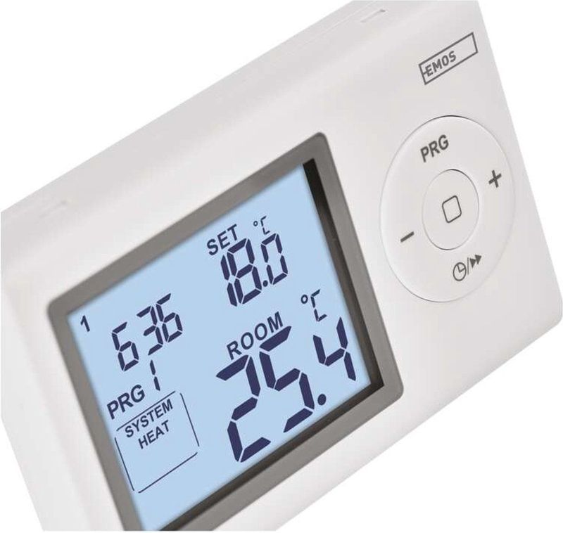 Emos - P5607 - Thermostaat - Wit - Bedraad - Programmeerbaar