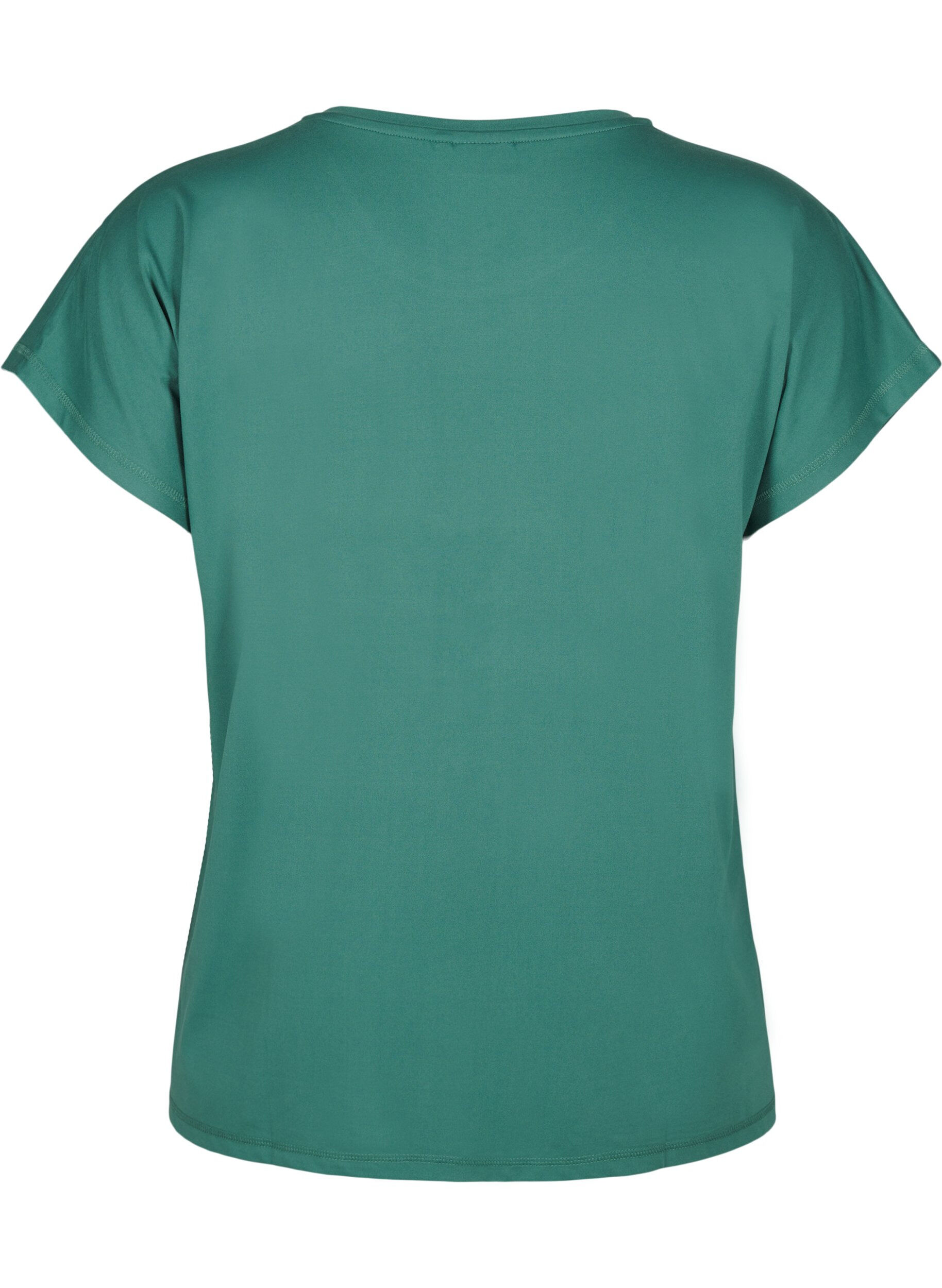 Ensfarvet trænings t-shirt
