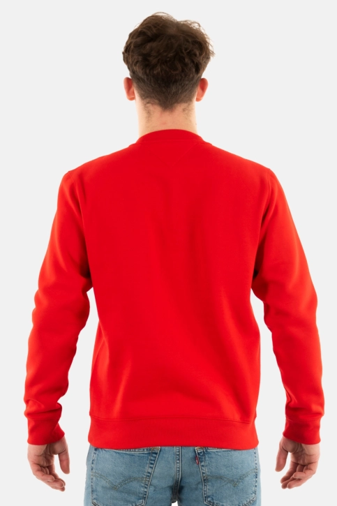 Sweat tommy jeans regular fleece xnl deep crimson