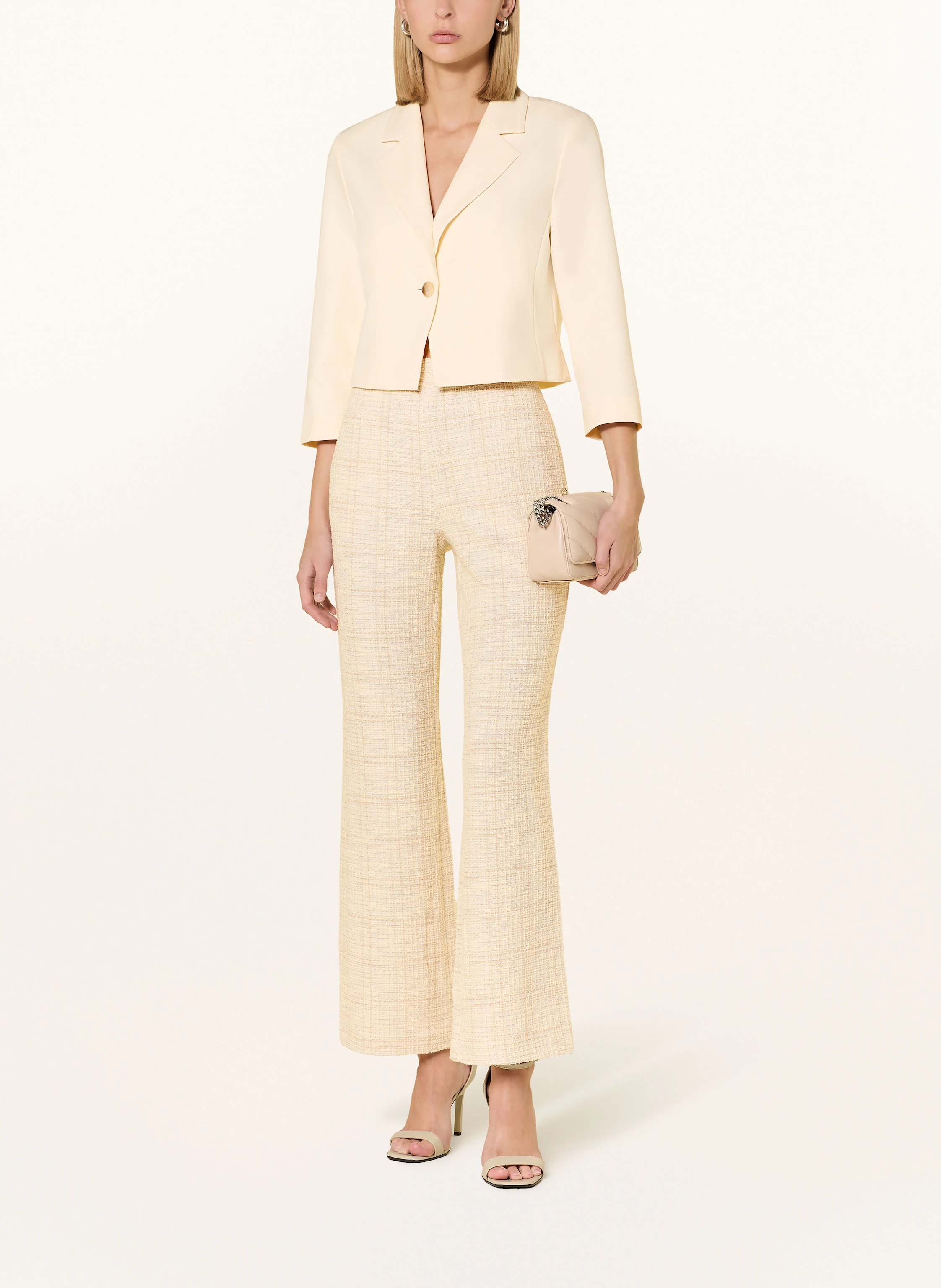 s.Oliver BLACK LABEL Cropped-Blazer mit 3/4-Arm