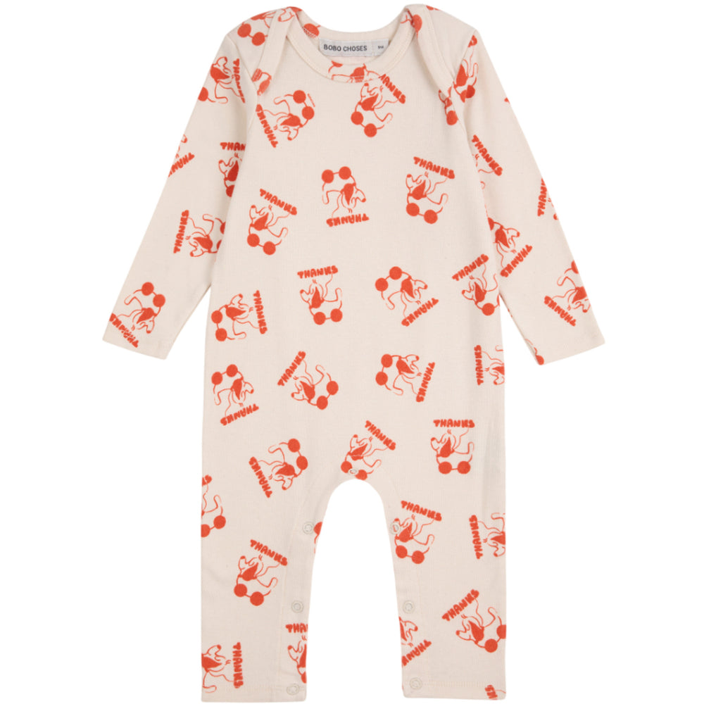 Køb Bobo Choses Offwhite Rolling Dog All Over Overall