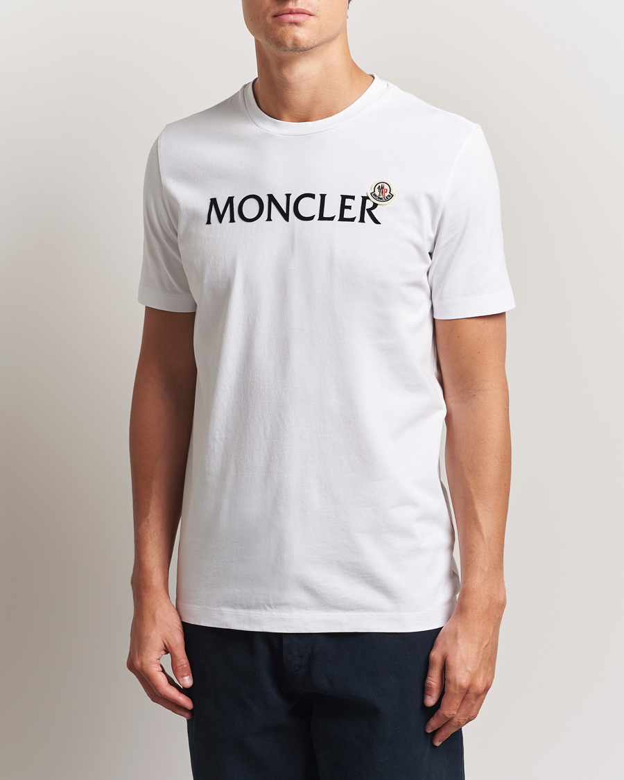 Moncler Lettering Logo T-Shirt White