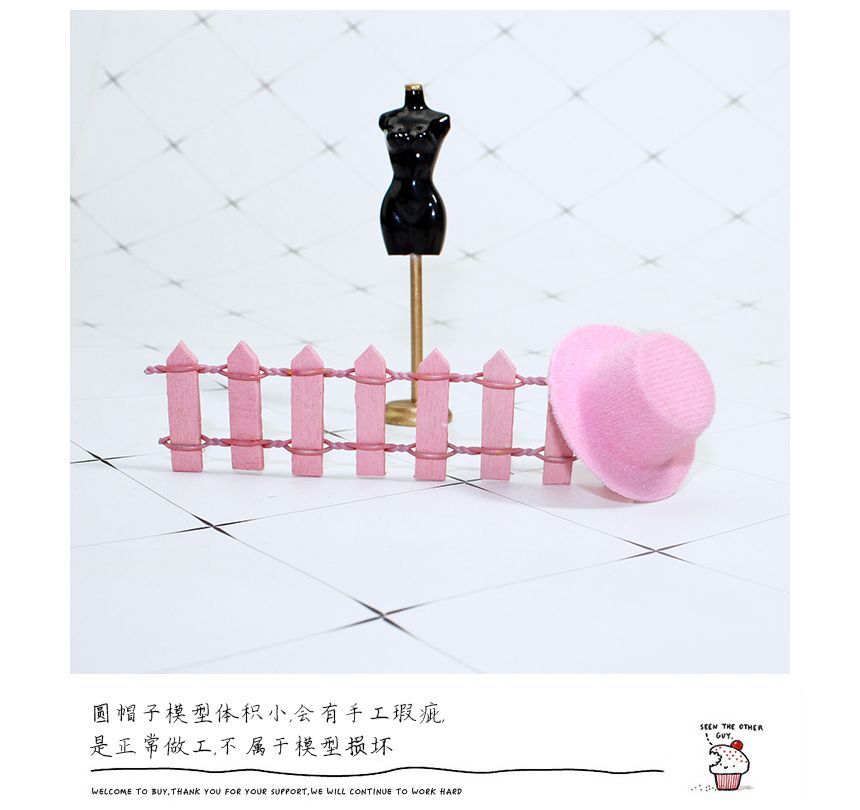 Ffeluro - Poppenhuis miniatuur Fedora hoed (verschillende ontwerpen)