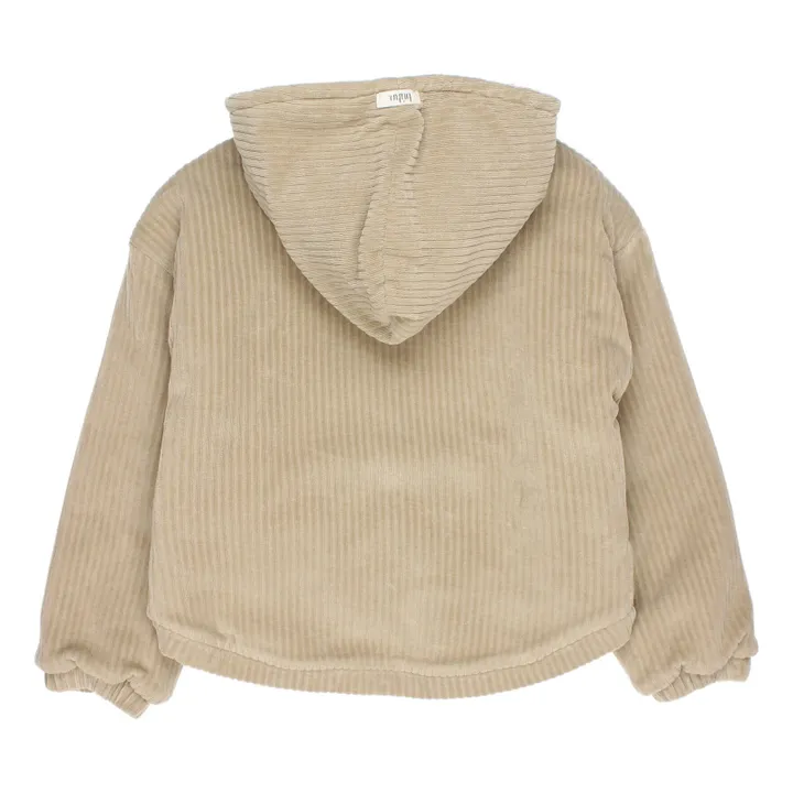 Búho Manteau Velours Côtelé Coton Bio Fourré | Beige