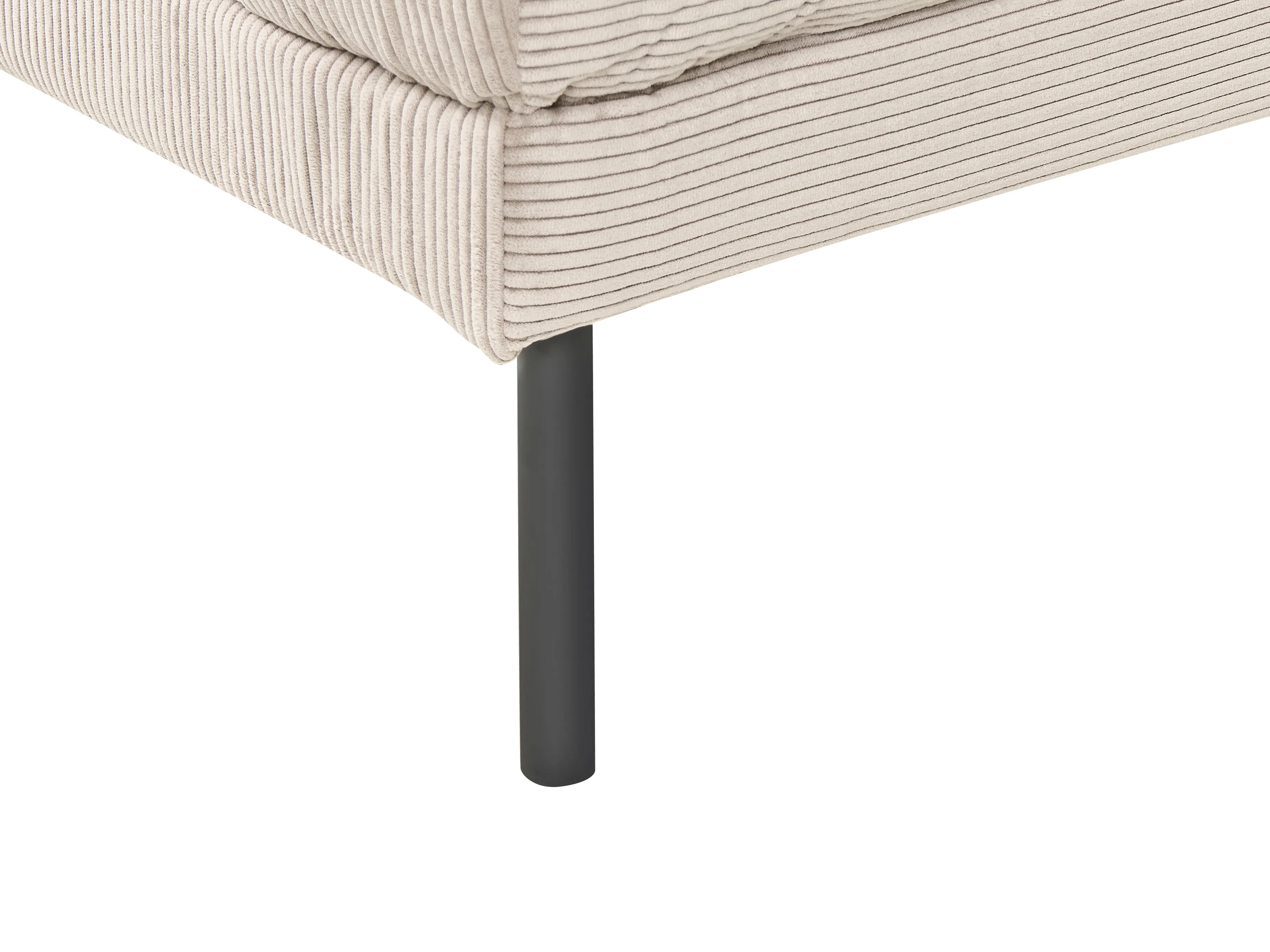 Hoekbank 2-zits BREDA Corduroy Beige linkszijdig