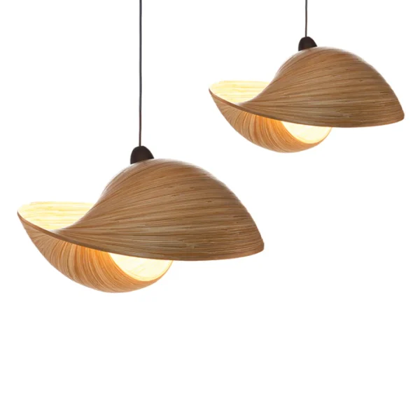 Hanglamp Shell bamboo 70 cm