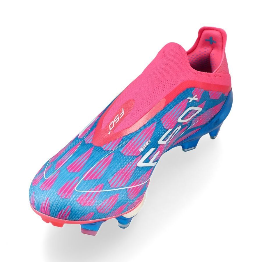 adidas F50   Laceless FG Reemergence - Bleu/Blanc/Rose
