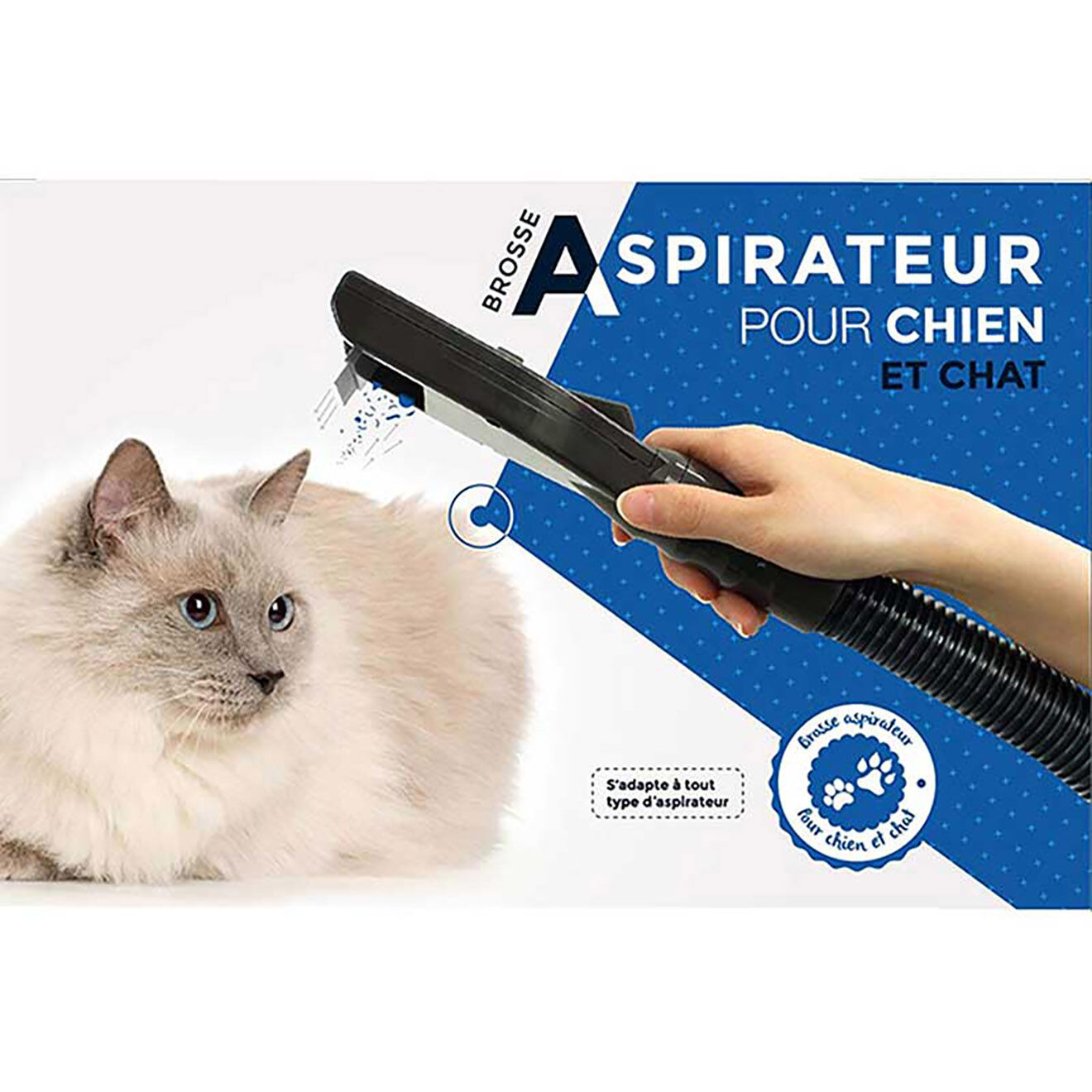 Vortex Aspirateur traineau sans sac avec brosse pour animaux noir