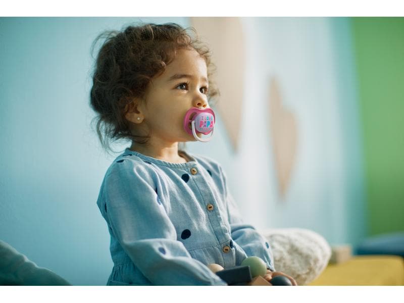PHILIPS AVENT Nuggi Ultra Air Happy Papa & Balloon 6-18 Mt. Leichter und atmungsaktiver Schnuller