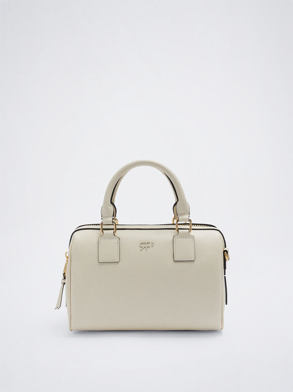 Bolsa Tote para Uso Diário - Branco Sujo