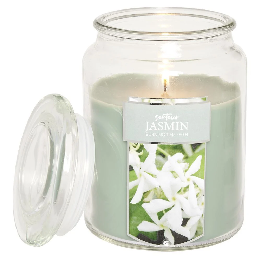 Bougie parfumée bonbonnière en verre