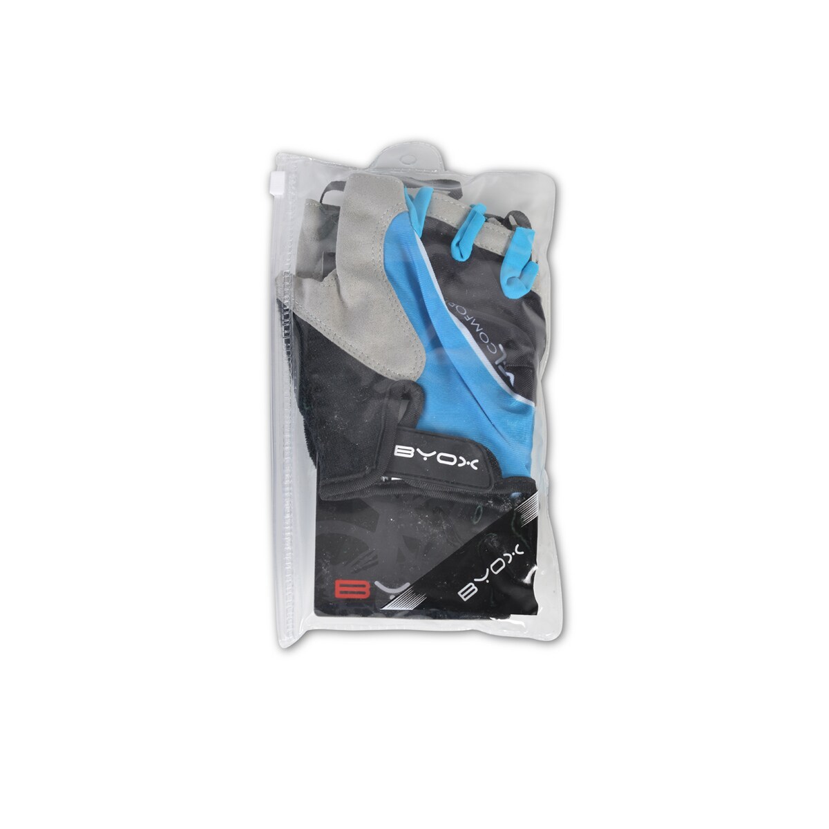 Byox Kinder-Fahrradhandschuhe AU201 blau Klett, verschiedene Größen, Gel-Polster Größe S (4)