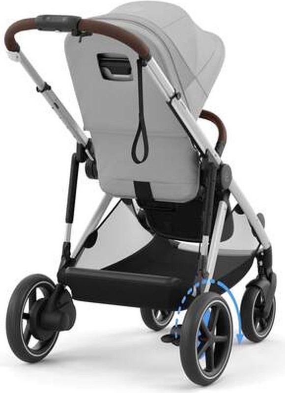 Cybex - e-Gazelle S - Kinderwagen - Stone Grey - Silver Frame