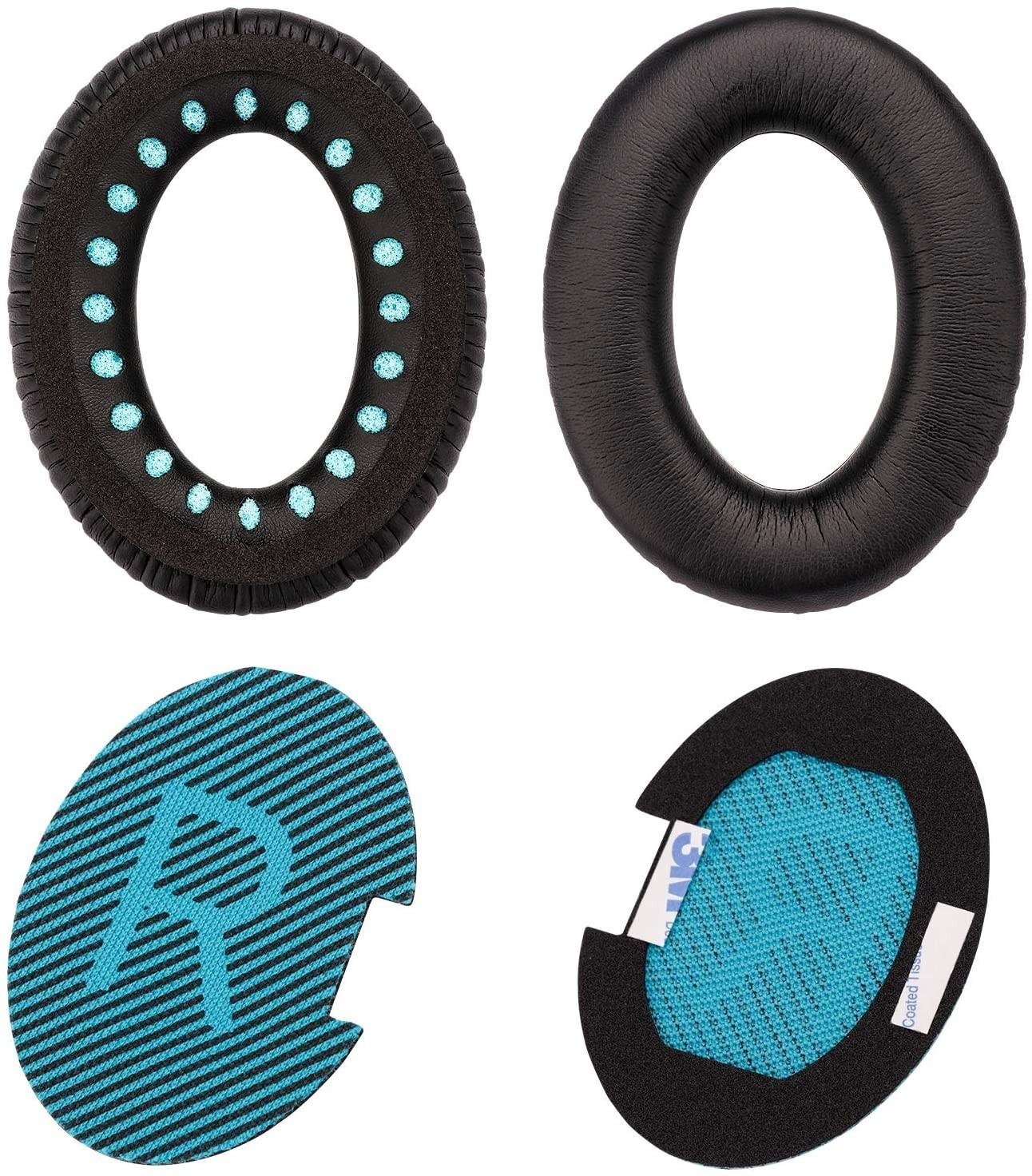 (2er Set) Bose Quietcomfort 2/15/25/35 Ae2 Ae2i Ae2w, Bose SoundTrue Kopfhörer Ersatz Ohr Polster Kissen - Dunkelgrau