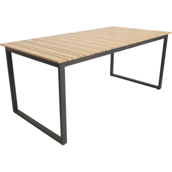 Wakefield eettafel Cannes light teak look hout 180 x 90 cm