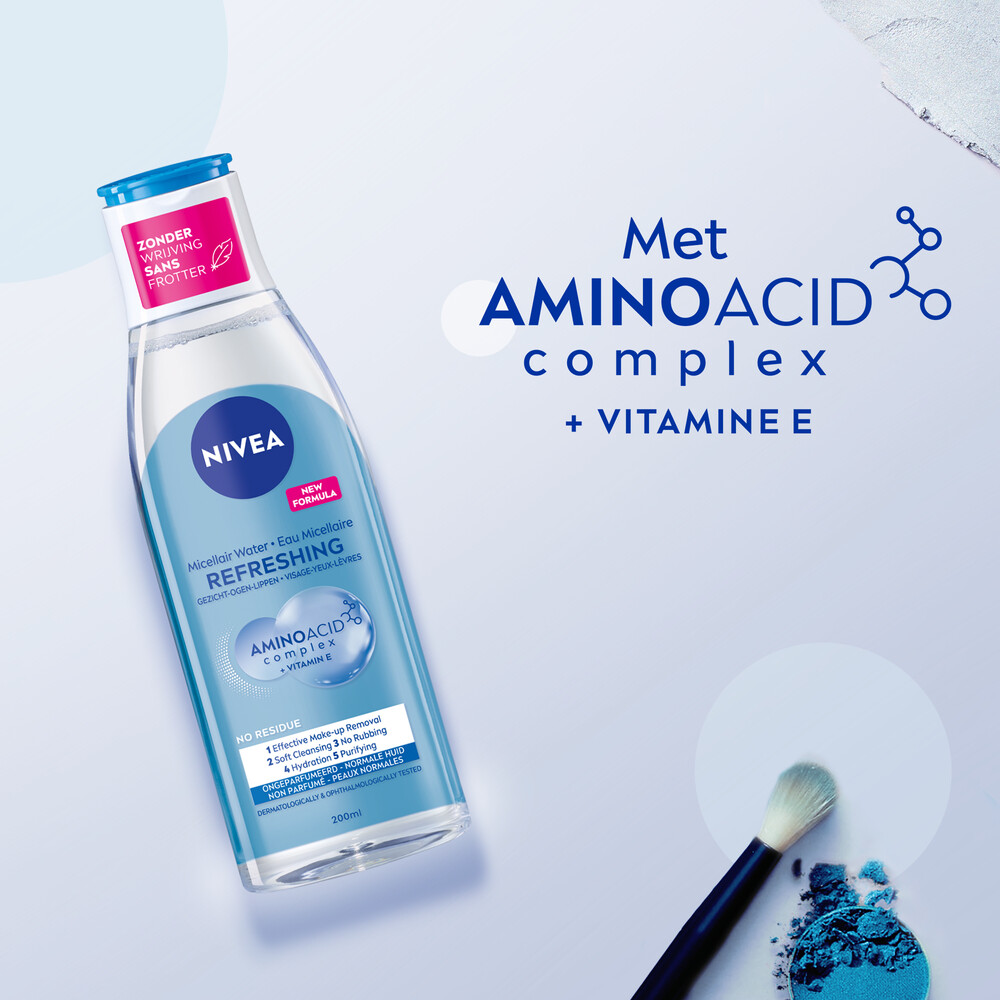 6x Nivea Micellair Water Refreshing Normale Huid200 ml