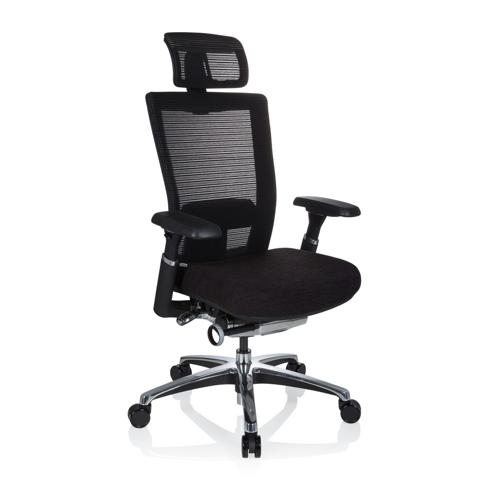 High End Bürostuhl NOVA PRO I Stoff/Netzstoff mit Armlehnen hjh OFFICE