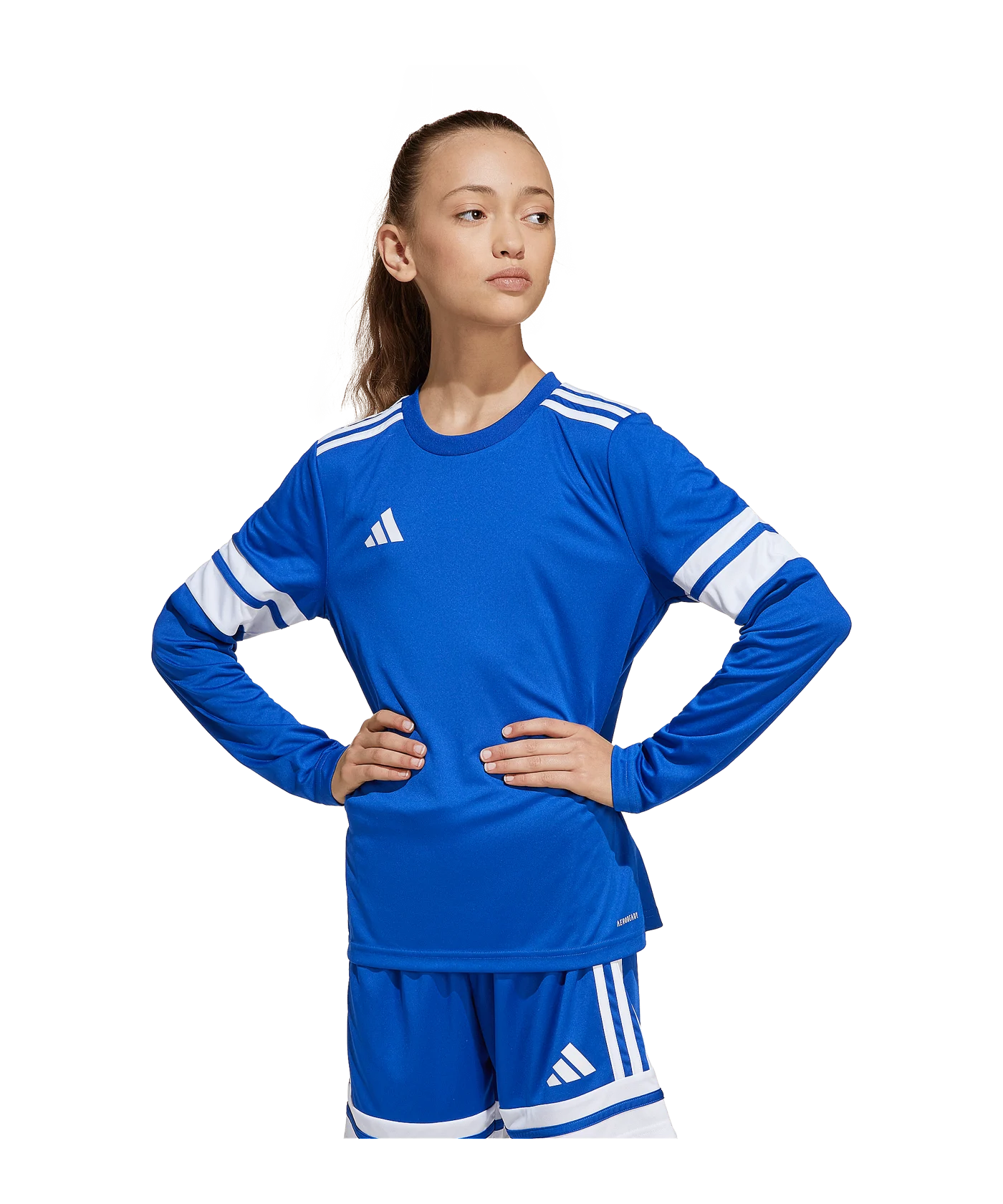 adidas Squadra 25 Trikot Langarm Kids Blau