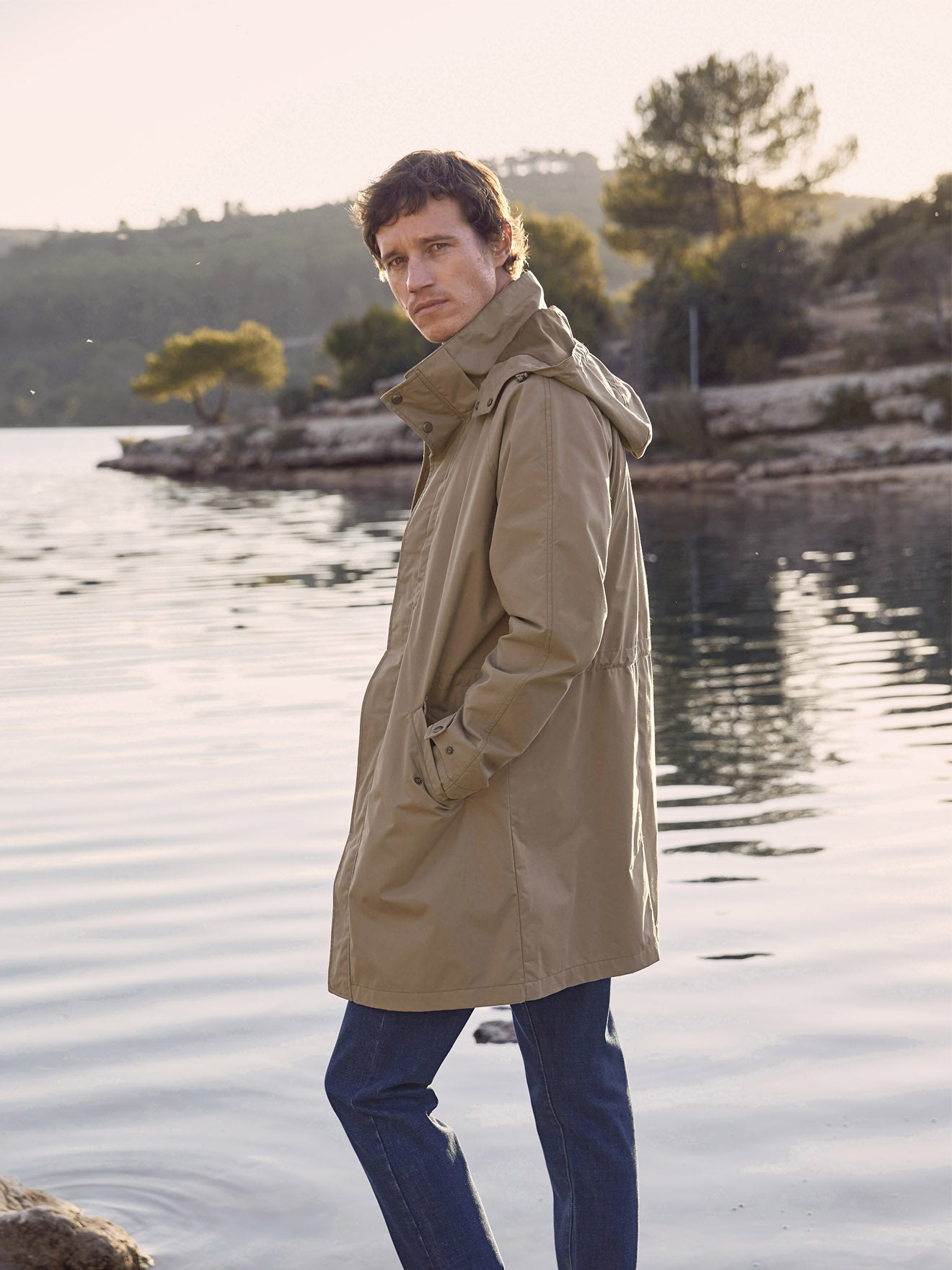 Parka longue homme