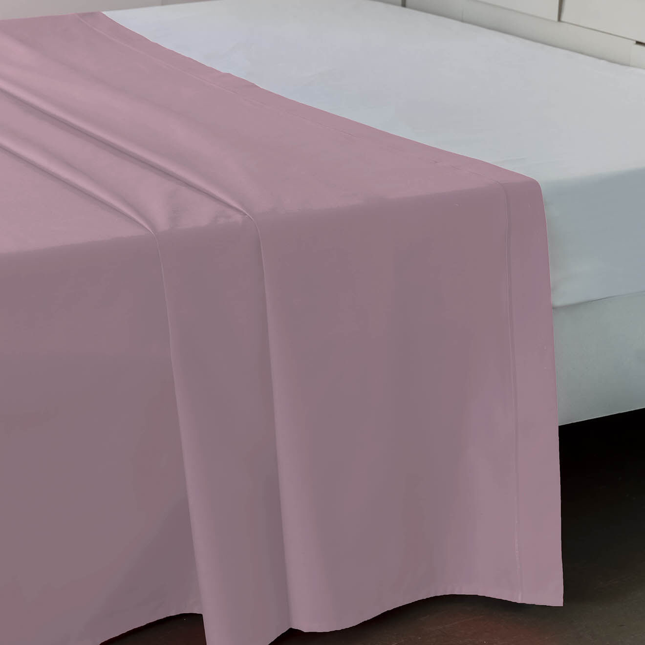 United by PDC Drap plat uni 100% Percale de Coton violet
