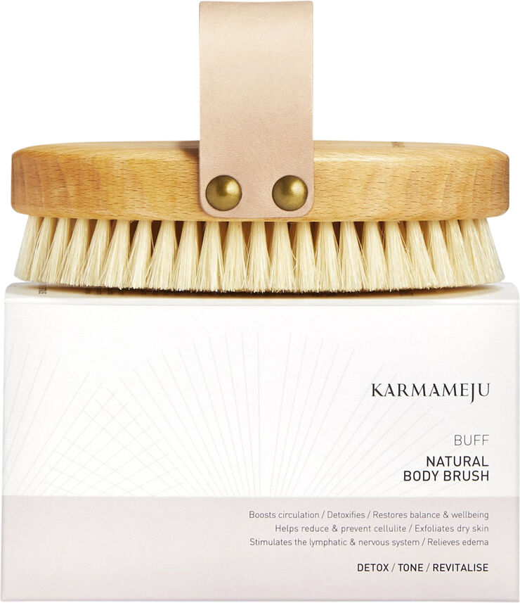 Karmameju Skincare BUFF NATURLIG TØRBØRSTE