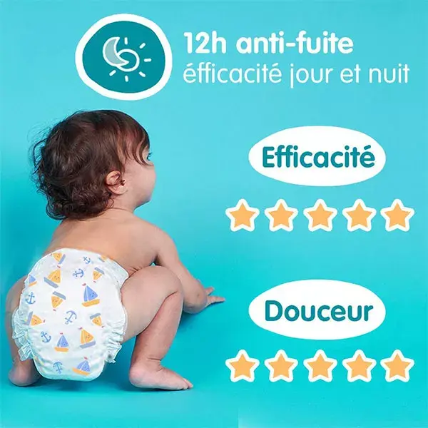 Pacote individual de fraldas Carryboo Midi T3 (4-9kg) com 26 unidades.