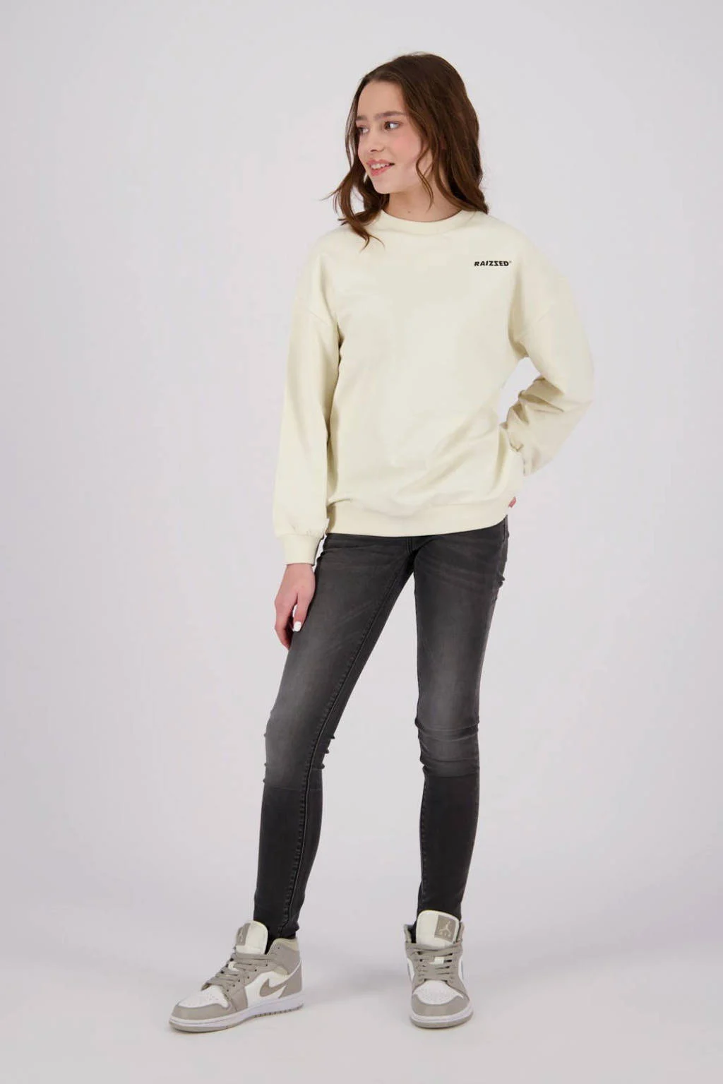 Raizzed sweater Nourie met backprint offwhite