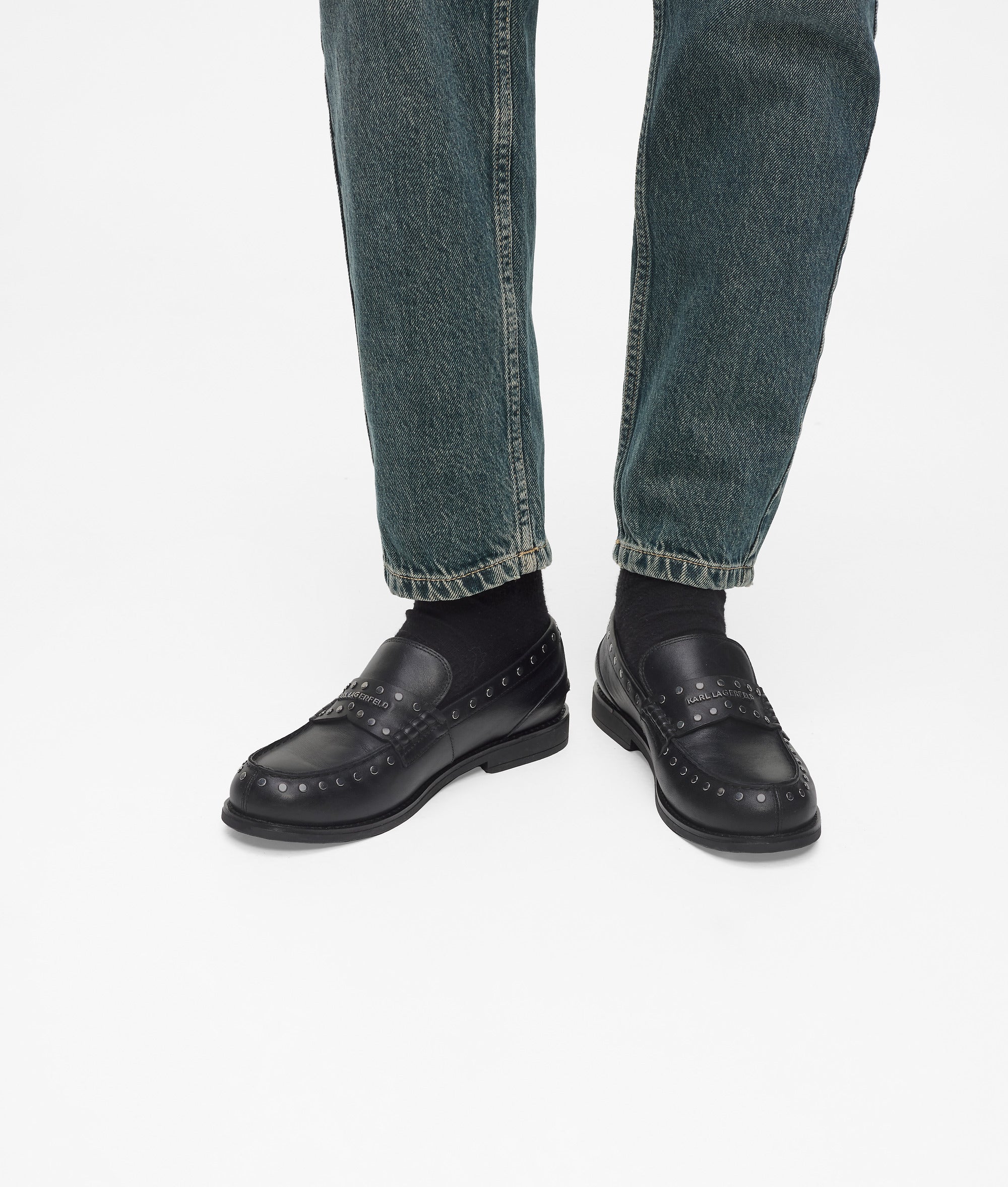 Mia loafers met studs