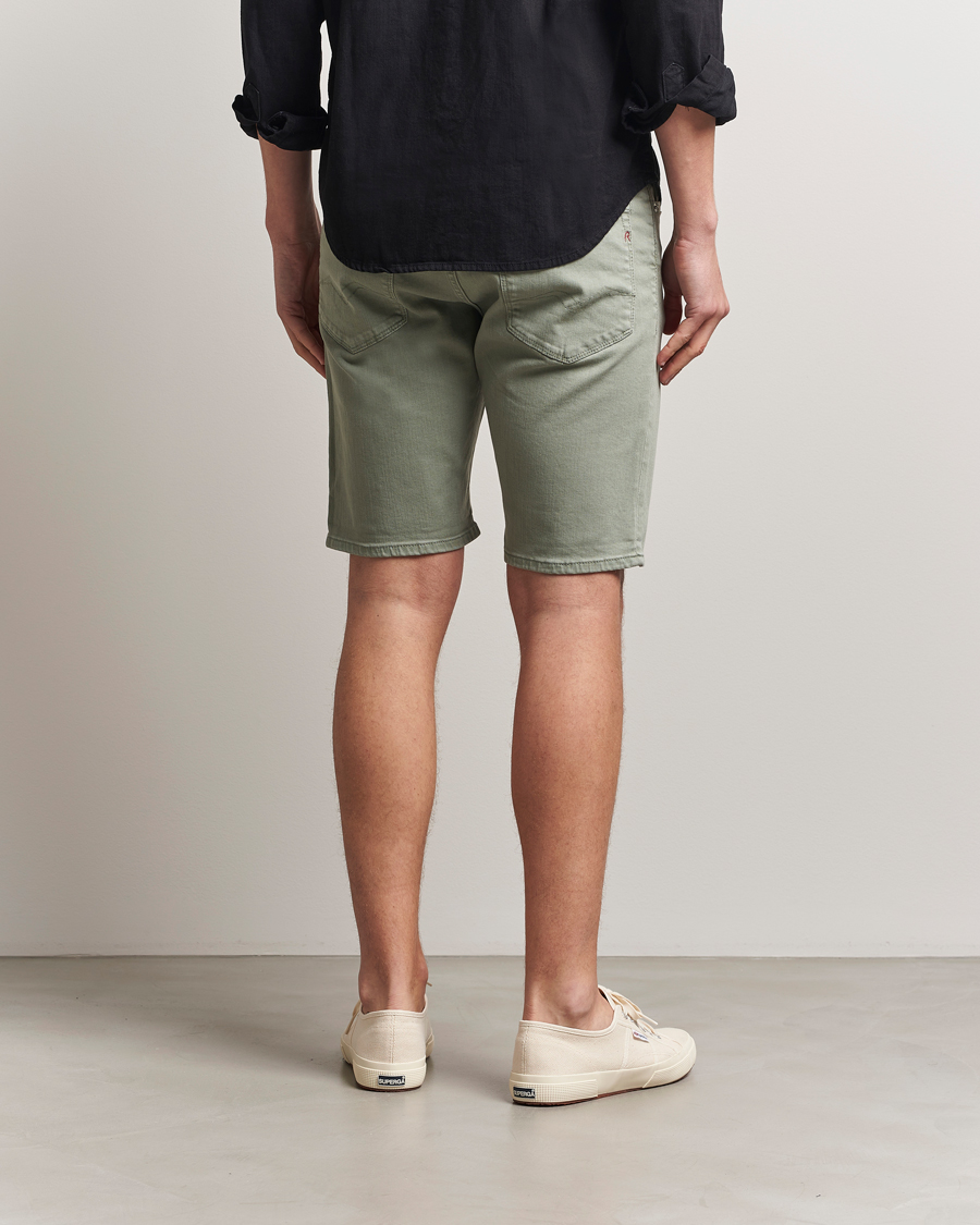 Replay RBJ981 Stretch Denim Shorts Light Sage Green